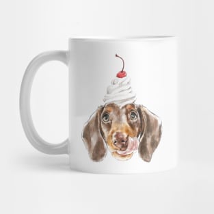 Chocolate Doxie with a Cherry on Top Mug